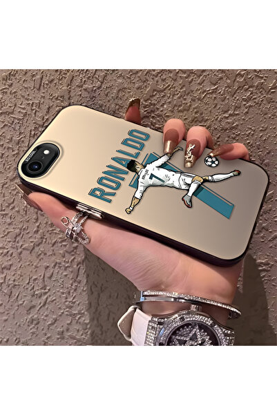 Hontinga iPhone 7 Compatible Cr7 Patterned Silicone Edge Hard Back Anti-Fall ...