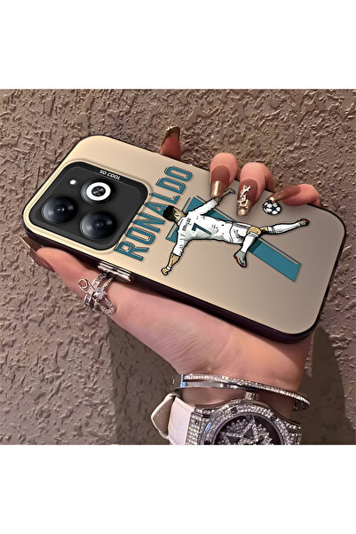 Hontinga حافظة هاتف تكنو سبارك جو 2024 متوافقة مع CR7، مصنوعة من السيليكون بح...