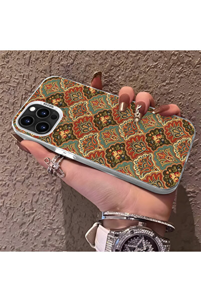 Hontinga حافظة هاتف آيفون 16 برو ماكس متوافقة مع الحواف السيليكونية الصلبة وا...