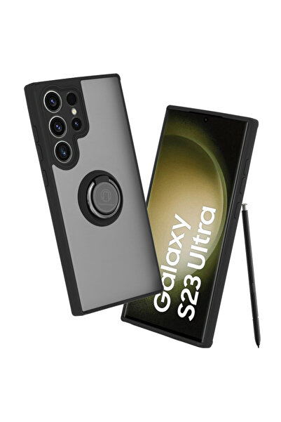 Techsuit Carcasă Glinth pentru Samsung Galaxy S23 Ultra cu inel magnetic pent...