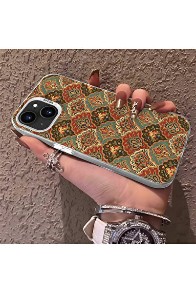 Hontinga حافظة هاتف من السيليكون متوافقة مع هاتف iPhone 13، ذات حافة صلبة ومض...