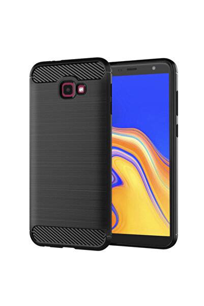 Techsuit Carcasă din silicon carbon pentru Samsung Galaxy J4 Plus, neagră
