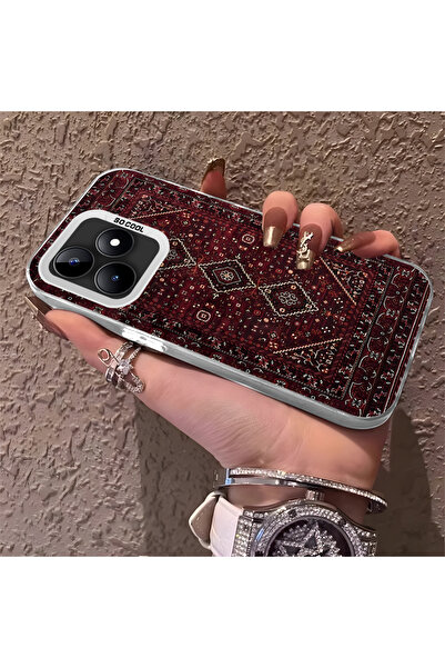 Hontinga حافظة هاتف ريلمي نوت 50 متوافقة مع الحواف السيليكونية الصلبة والمضاد...