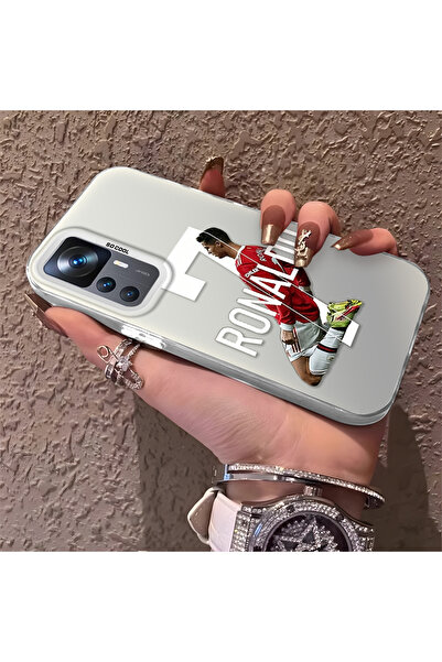 Hontinga حافظة هاتف Mi 12T متوافقة مع CR7 مصنوعة من السيليكون الصلب ومضادة لل...