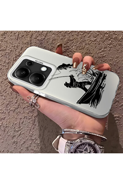 Hontinga حافظة هاتف Redmi Note 14S متوافقة مع الحواف السيليكونية الصلبة والمض...