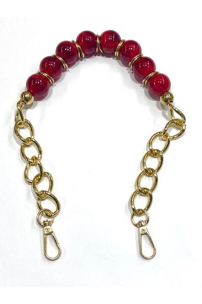 karantuhafiye Acrylic Beaded Bag Handle – Gold Chain – 45 cm – with Hook - 1 ...