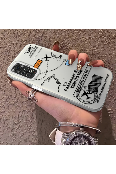 Hontinga Redmi Note 11 Compatible Silicone Edge Hard Back Anti-Fall Phone Cas...