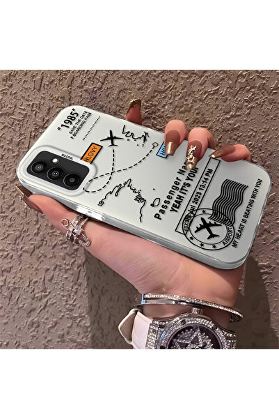 Hontinga حافظة هاتف سامسونج جالاكسي M23 متوافقة مع حافة السيليكون الصلبة ومضا...