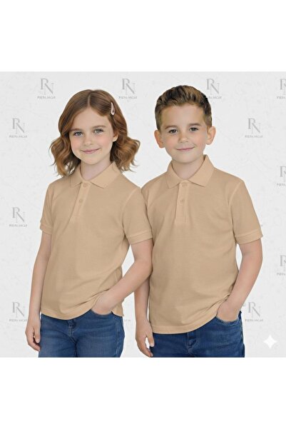 NACAR STYLİSH Children's 100% Cotton Polo Collar School Show and Daily Wear T...