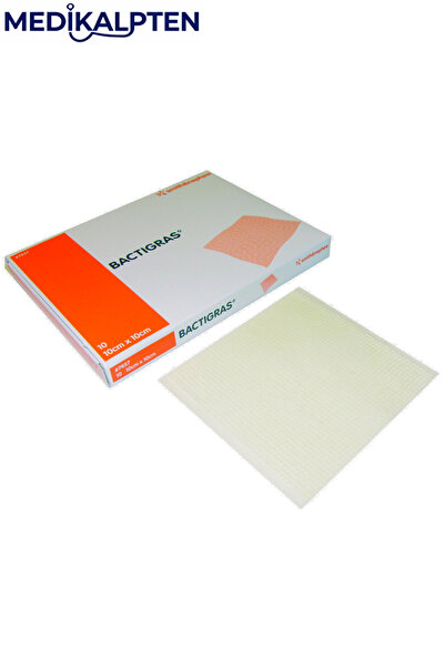 bactigras Yara Örtüsü 10cm X 10cm (20 Adet) Parafinli Antiseptik Tül Sargı Ya...
