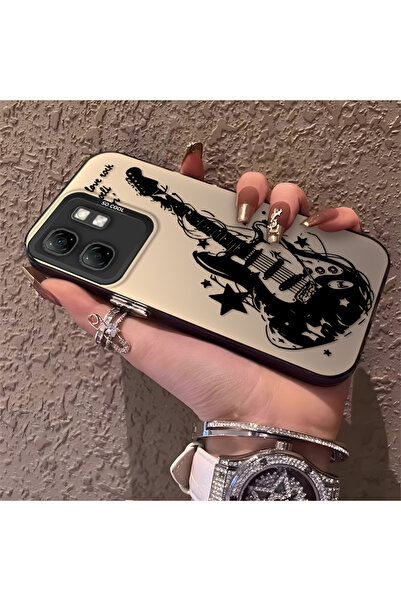 Hontinga حافظة هاتف Infinix Smart 9 متوافقة مع حافة السيليكون الصلبة ومضادة ل...