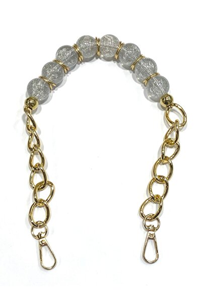 karantuhafiye Acrylic Beaded Bag Handle – Gold Chain – 45 cm – with Hook - 1 ...