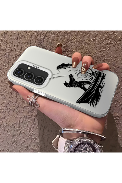 Hontinga حافظة هاتف سامسونج جالاكسي S24 بلس متوافقة مع الحواف السيليكونية الص...