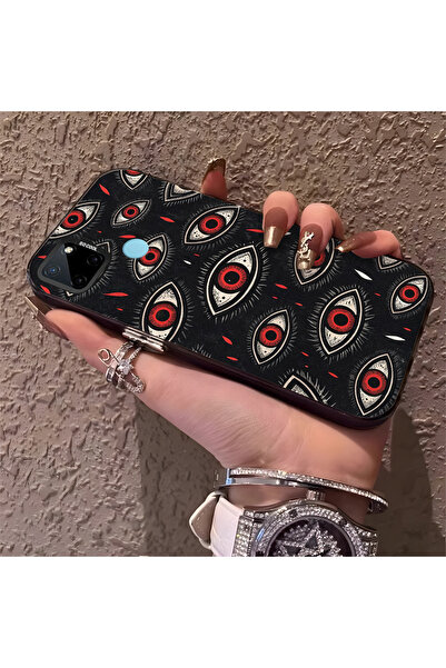 Hontinga حافظة هاتف Realme C25Y متوافقة مع الحواف السيليكونية الصلبة والمضادة...