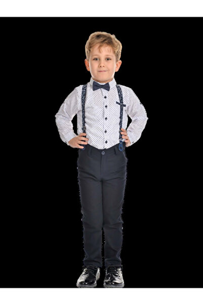 karan طقم ملابس أولاد أنيق مكون من 4 قطع - أسود