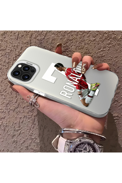 Hontinga حافظة هاتف آيفون 16 برو ماكس متوافقة مع CR7، مصنوعة من السيليكون بنم...