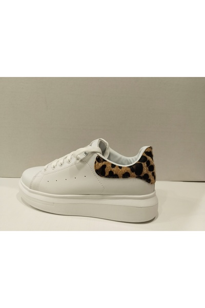 MasmaviMilla Leopard Detailed Lace-Up Sneakers