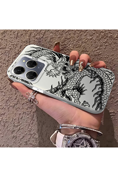 Hontinga حافظة هاتف تكنو سبارك 20 برو متوافقة مع حافة السيليكون الصلبة ومضادة...