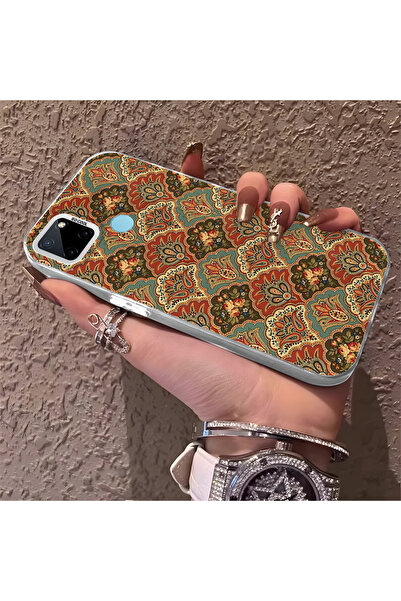 Hontinga حافظة هاتف Realme C25Y متوافقة مع الحواف السيليكونية الصلبة والمضادة...