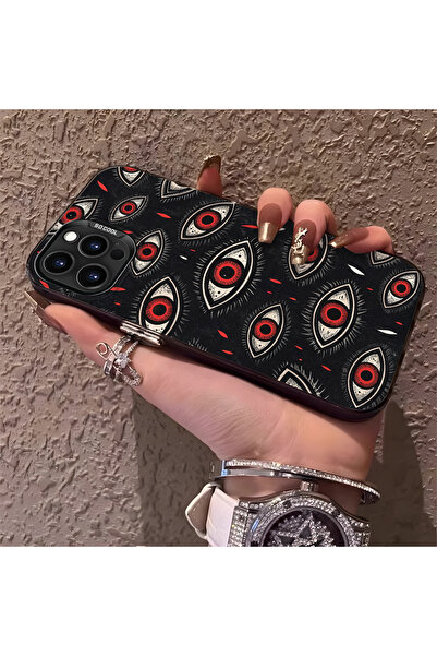 Hontinga حافظة هاتف آيفون 15 برو ماكس متوافقة مع الحواف السيليكونية الصلبة وا...