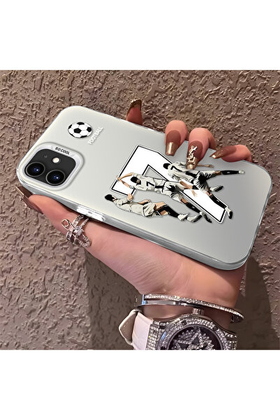 Hontinga iPhone 12 Compatible Silicone Edge Hard Back Anti-Fall Phone Case Cr...