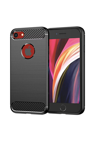 Techsuit Carcasă din silicon carbon pentru iPhone SE 2, SE 2020 cu decupaj cu...