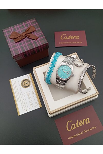 GT Women's set: Katira brand watch, bracelet, and ring & crystal bracelet