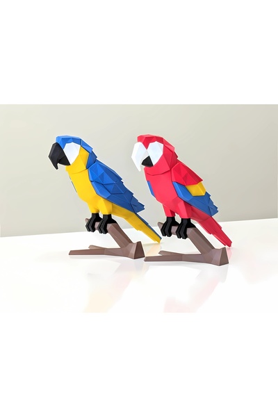 Mivodi Hobinin 3 Boyutlu Hali Mıknatıslı 3D Papağan Puzzle / 3D Papağan Yapbo...
