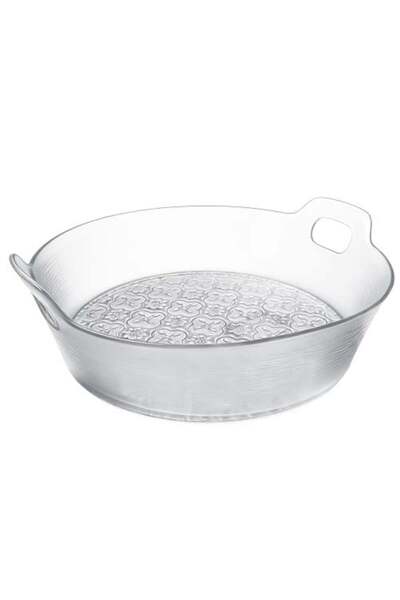 Generic Transparent Round Acrylic Serving Plate