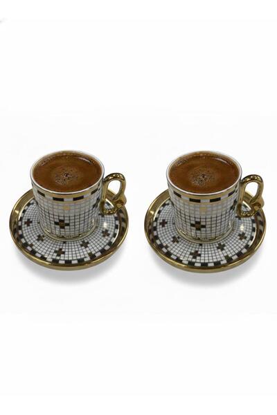 Altabi Porcelain Coffee Set for 2 People |   Special Design |   90 ml