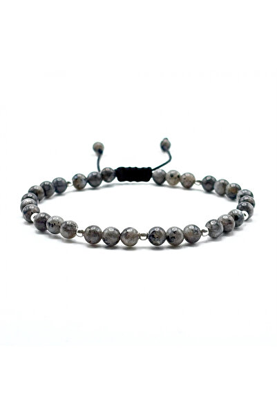 BIJUTERIA NEAGRA Brățară cu argint 925 și bile de labradorit