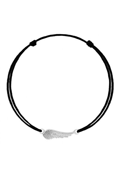 BIJUTERIA NEAGRA Brățară cu pandantiv aripă din argint 925