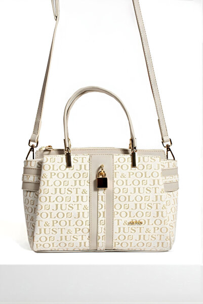 Just Polo Women's Lock Detailed 3-Compartment Long Strap Hand & Shoulder Bag ...