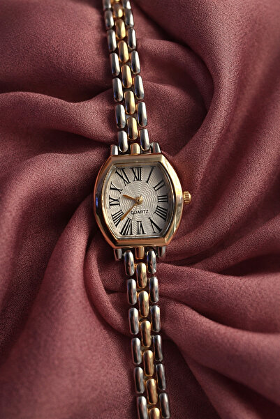 İnogge Flora Vintage Two-Tone Minimal Women's Wristwatch
