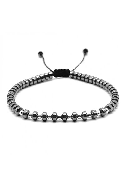 BIJUTERIA NEAGRA Bracelet with 925 Silver and Hematite beads