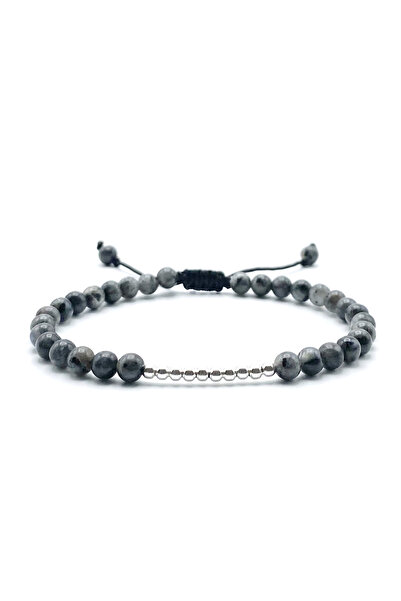 BIJUTERIA NEAGRA Bracelet with 925 Silver and Labradorite balls