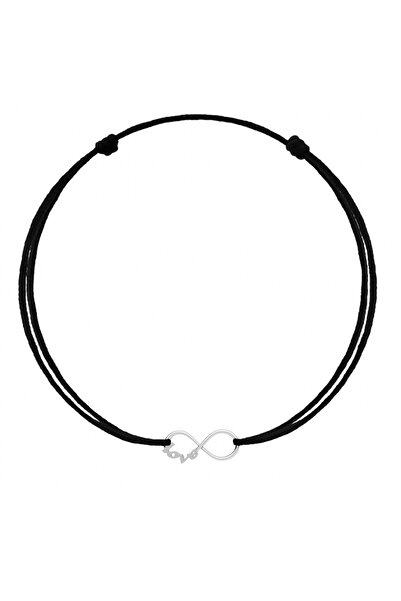 BIJUTERIA NEAGRA Brățară cu pandantiv „infinity LOVE” din argint 925