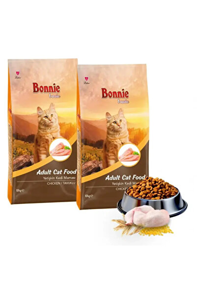 Bonnie BASIC TAVUKLU YETİŞKİN KEDİ MAMASI 10 KG - 2 adet