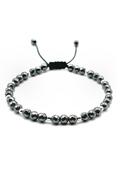 BIJUTERIA NEAGRA Bracelet with 925 Silver and Hematite beads