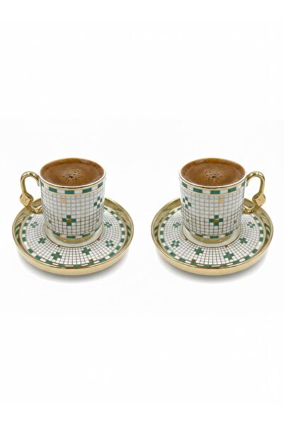 Altabi Porcelain Coffee Set for 2 People |   Special Design |   90 ml