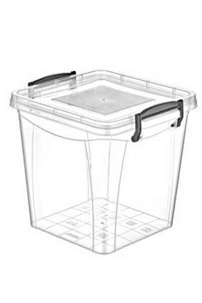 ÇEÇEN HOME (1 Piece) Transparent Lockable Kitchenware Food Vertical Storage O...