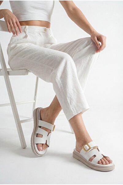 Riccon Women's Slippers 00120404 White