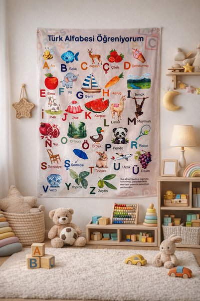 Radora I'M Learning the Alphabet Educational Children's Wall Covering – Decor...