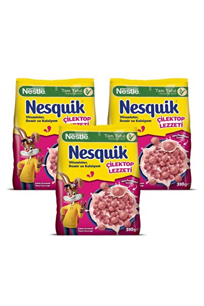 Nesquik Çilektop Lezzeti 310 gr Mısır Gevreği x 3 Adet