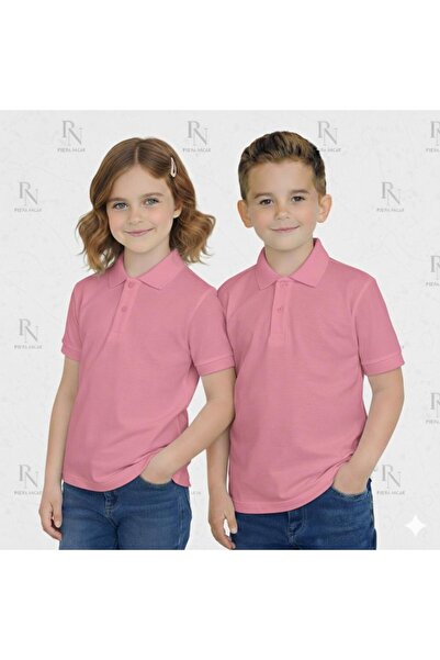 NACAR STYLİSH Παιδικό 100% βαμβακερό μπλουζάκι με λαιμόκοψη πόλο για σχολικές...