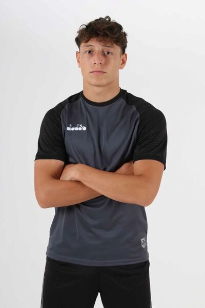 Diadora Premium Μπλουζάκι Προπόνησης Ανθρακί