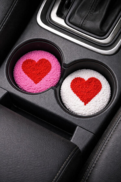 Nova Punch Embroidery 2-Piece Car Coaster / Car Coaster