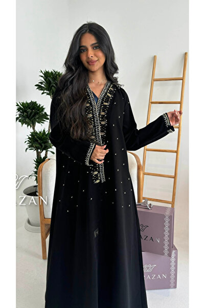 Warazan Abaya with elegant beaded embroidery