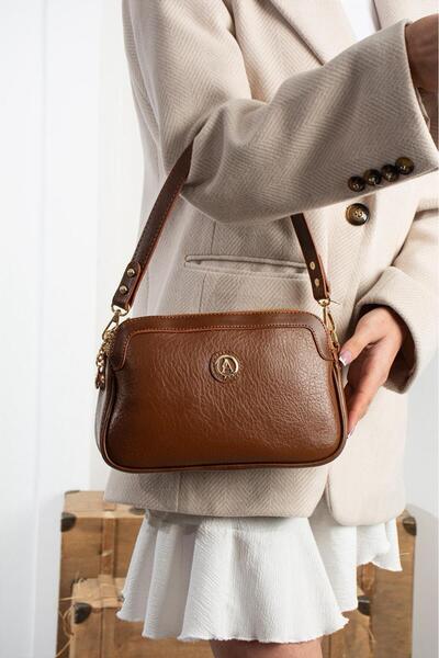 Asel Women's Adjustable Cross Strap Daily Multi-Compartment Shoulder Bag