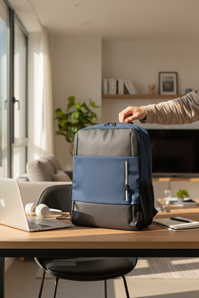 KAFFAA Unisex Laptop Backpack with USB Port - Waterproof